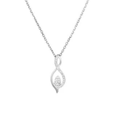 Pendant "Luna" White Gold and Diamonds