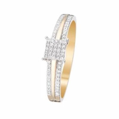 Ring "My happiness" Yellow Gold and Diamonds