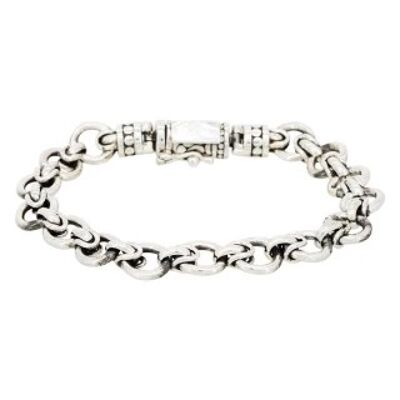 Bracciale da uomo in argento sterling 925 - HRMLINK