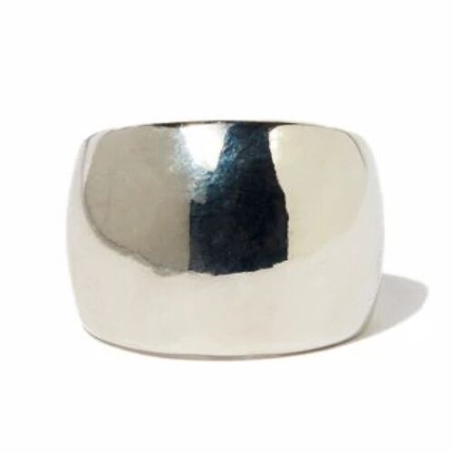 Bague ajustable argentée "Mokulua"