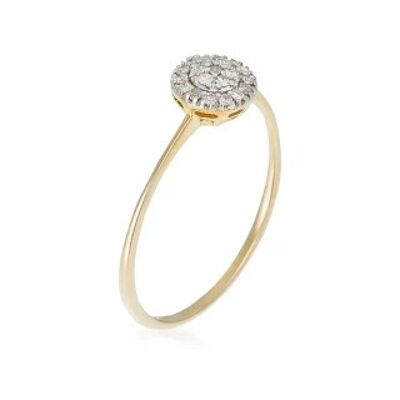 Ring "My ray of Sun" Yellow Gold and Diamonds