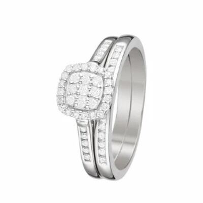 Ring "My dearest wish" White Gold and Diamonds