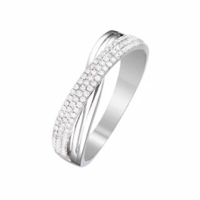 Alliance ring "My unique thought" White Gold and Diamonds