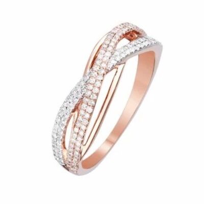 Ring "Ma force" Pink Gold and Diamonds