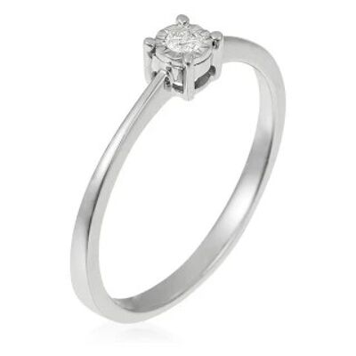 Ring "Forever mine" White Gold and Diamonds