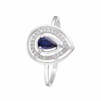 Ring "Océane Sapphire" White Gold and Diamonds