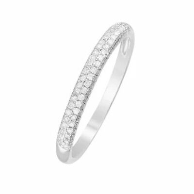 "Foch" Alliance Ring White Gold and Diamonds