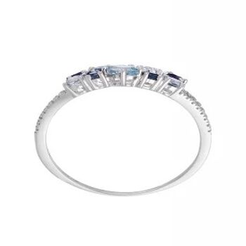 Bague "Sphir Elixir" Or blanc et Diamants 2