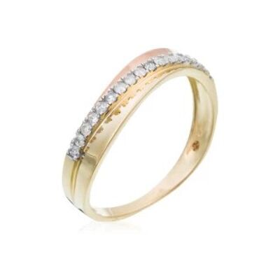 Gold and Diamonds "Sydney" Two-Tone Ring