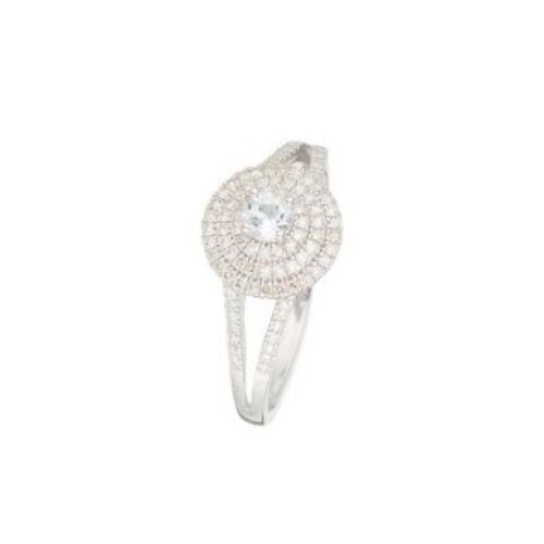 Bague "Darwin Topaze" Or blanc et Diamants