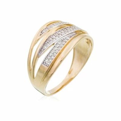 Ring "Zhongli" Yellow Gold and Diamonds