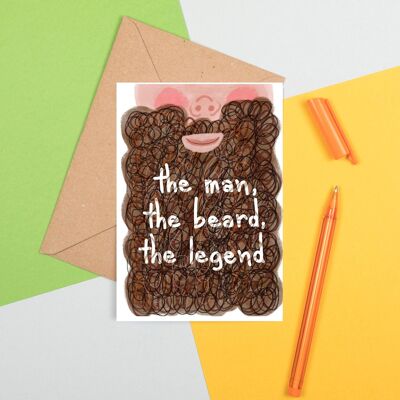 Beard Father's Day  Card