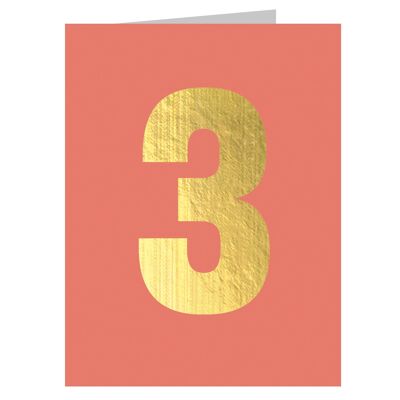 TGD10 Mini-Karte mit drei vergoldeten Folien