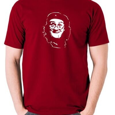Che Guevara Style T Shirt - Mme Brown rouge brique