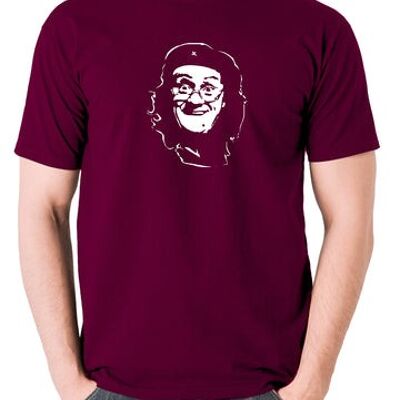 Che Guevara Style T Shirt - Mrs. Brown burgundy