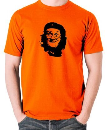 Che Guevara Style T Shirt - Mme Brown orange