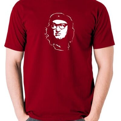 Che Guevara Style T Shirt - Eddie Hitler brick red