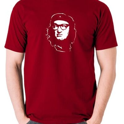 Camiseta estilo Che Guevara - Eddie Hitler rojo ladrillo