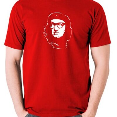 Maglietta stile Che Guevara - Eddie Hitler rossa
