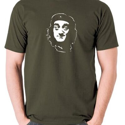 Maglietta stile Che Guevara - Marty Feldman oliva