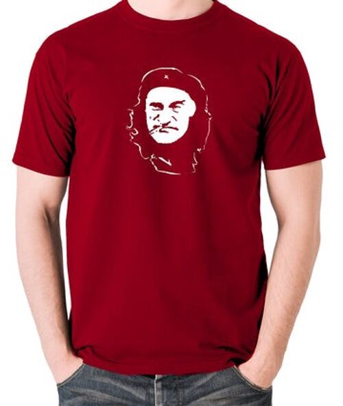 Che Guevara Style T Shirt - Albert Steptoe brick red