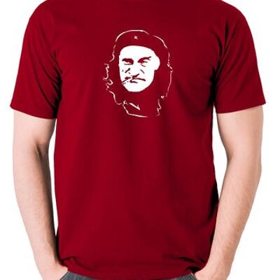 Camiseta estilo Che Guevara - Albert Steptoe rojo ladrillo