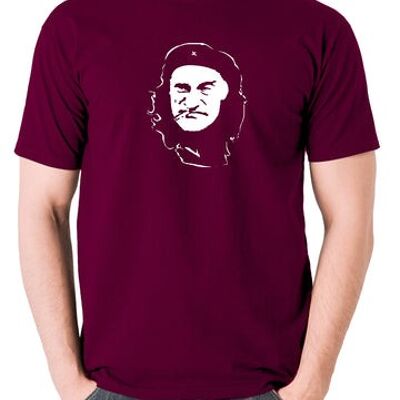 Che Guevara Style T-Shirt - Albert Steptoe bordeaux