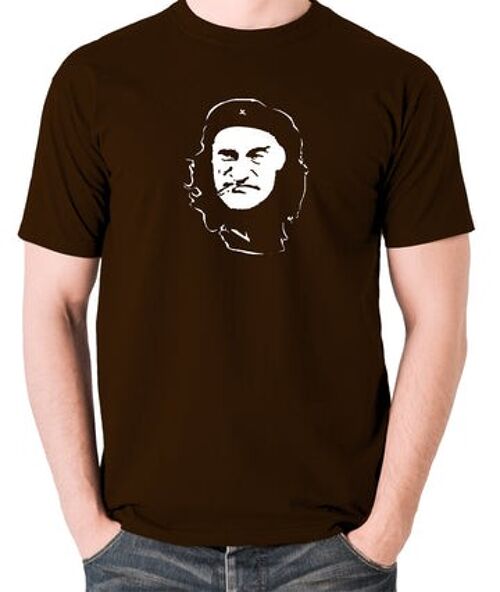 Che Guevara Style T Shirt - Albert Steptoe chocolate