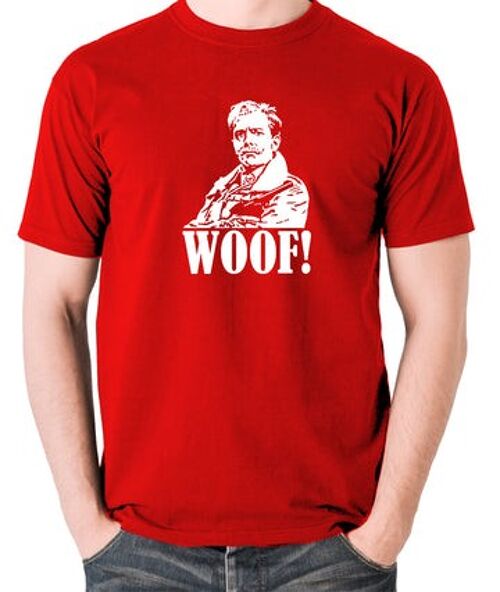 Blackadder Inspired T Shirt - Woof! red