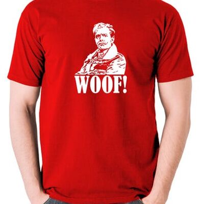 T-shirt inspiré de Blackadder - Woof ! rouge