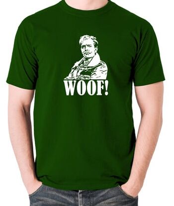 T-shirt inspiré de Blackadder - Woof ! vert