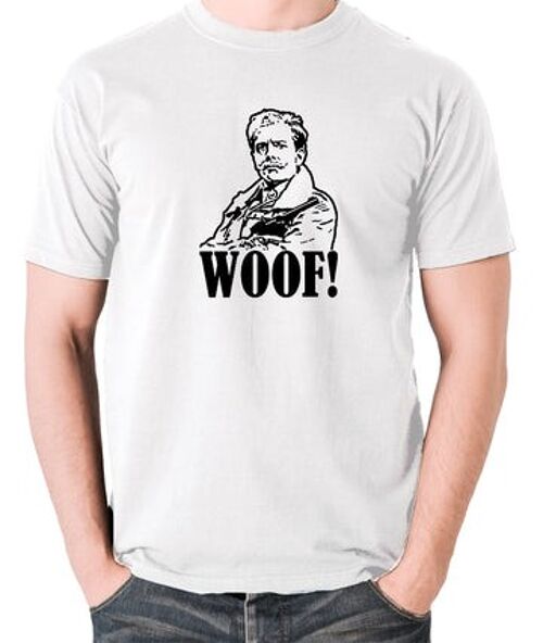 Blackadder Inspired T Shirt - Woof! white