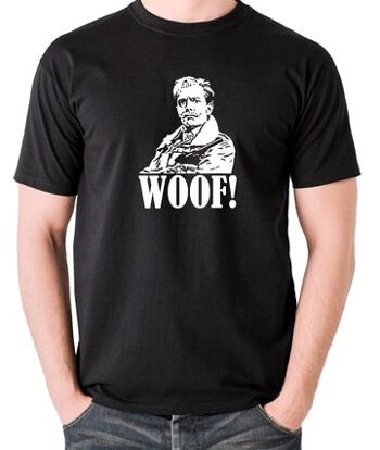 T-shirt inspiré de Blackadder - Woof ! le noir