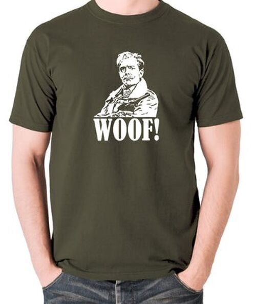 Blackadder Inspired T Shirt - Woof! olive