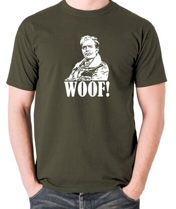 T-shirt inspiré de Blackadder - Woof ! olive