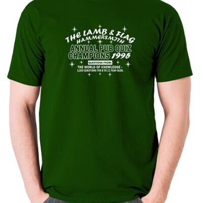 Unten inspiriertes T-Shirt - Das Lamm und die Flagge Hammersmith grün