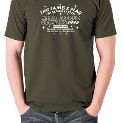 Bottom Inspired T Shirt - The Lamb And Flag Hammersmith olive