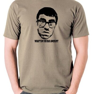 Vic und Bob inspiriertes T-Shirt – was ist in deiner Tasche Angelos? khaki