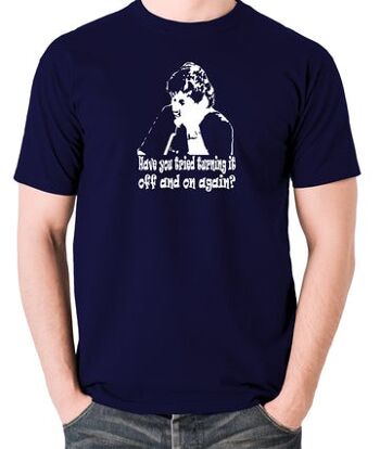 Le t-shirt inspiré de la foule informatique - avez-vous essayé de l'éteindre et de le rallumer ? marine