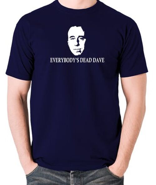 Red Dwarf Inspired T Shirt - Everybody's Dead Dave navy