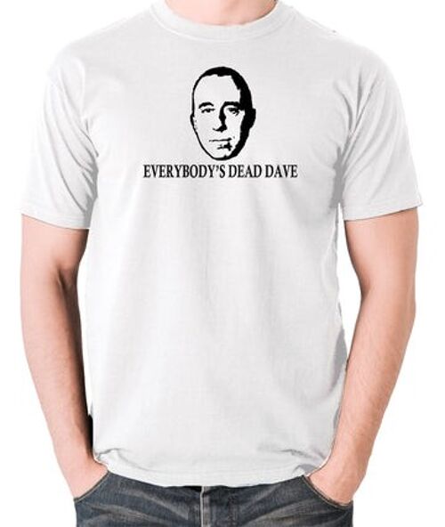 Red Dwarf Inspired T Shirt - Everybody's Dead Dave white