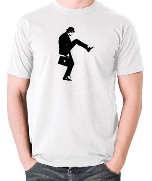 Monty Python Inspired T Shirt - Cleese Walk white