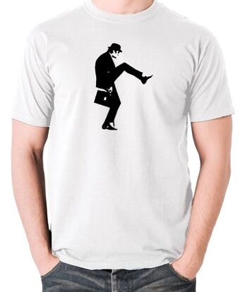 T-shirt inspiré des Monty Python - Cleese Walk blanc