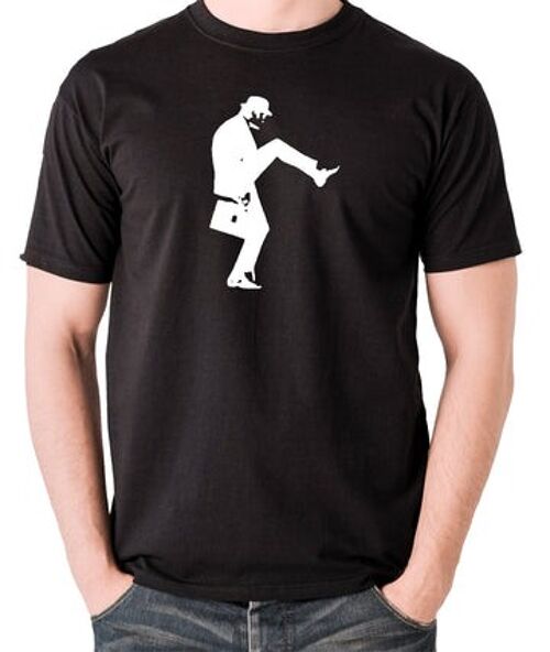 Monty Python Inspired T Shirt - Cleese Walk black