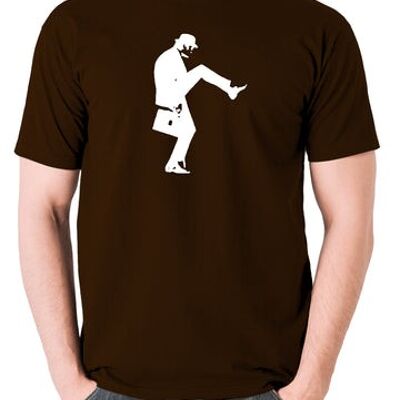 Monty Python inspiriertes T-Shirt - Cleese Walk Schokolade