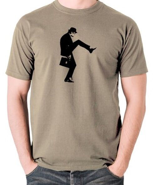 Monty Python Inspired T Shirt - Cleese Walk khaki