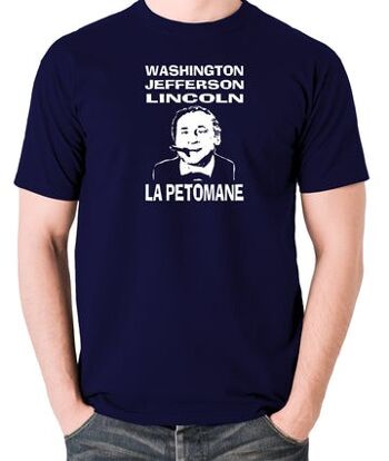 T-shirt inspiré des selles flamboyantes - Washington, Jefferson, Lincoln, La Petomane marine