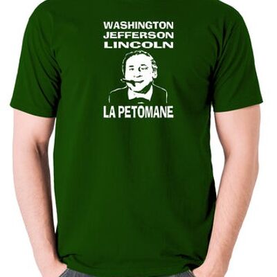 Maglietta ispirata a Blazing Saddles - Washington, Jefferson, Lincoln, La Petomane verde