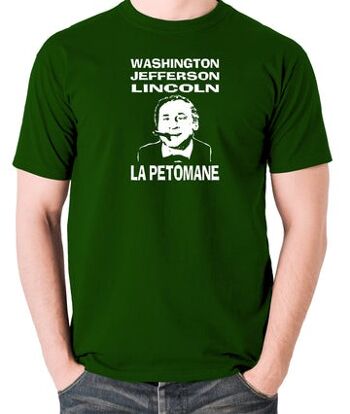 T-shirt inspiré des selles flamboyantes - Washington, Jefferson, Lincoln, La Petomane vert