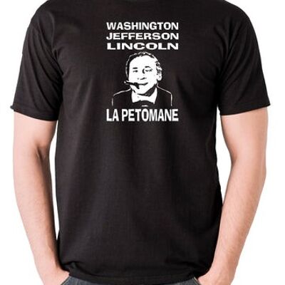 Camiseta inspirada en Blazing Saddles - Washington, Jefferson, Lincoln, La Petomane negro